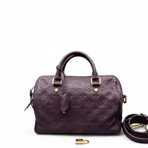 Louis Vuitton Speedy Bandouliere 25 Monogram Empreinte Purple