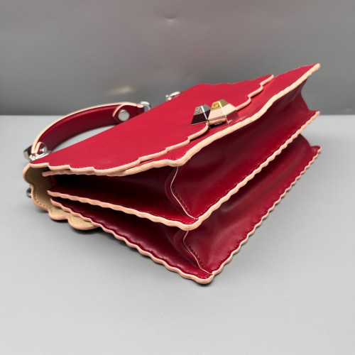 Fendi Medium Kan I Calfskin Red Fendi Medium Kan I Calfskin Red
