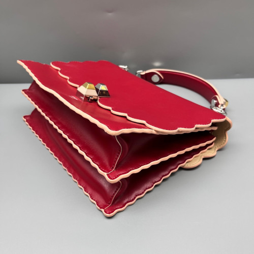 Fendi Medium Kan I Calfskin Red Fendi Medium Kan I Calfskin Red