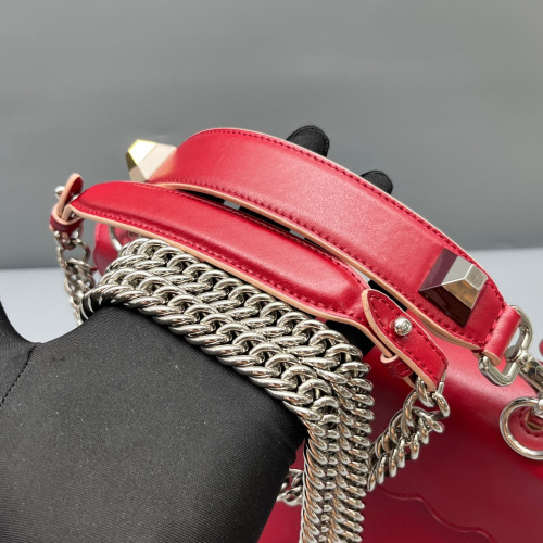 Fendi Medium Kan I Calfskin Red Fendi Medium Kan I Calfskin Red