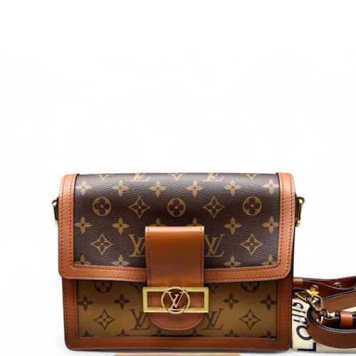 Louis Vuitton Dauphine MM Reverse Monogram Brown Louis Vuitton Dauphine MM Reverse Monogram Brown