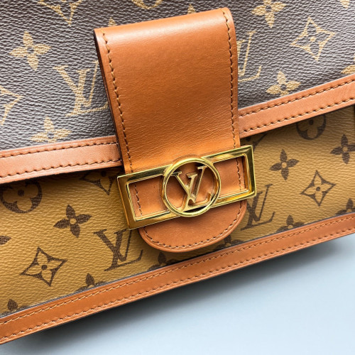 Louis Vuitton Dauphine MM Reverse Monogram Brown Louis Vuitton Dauphine MM Reverse Monogram Brown