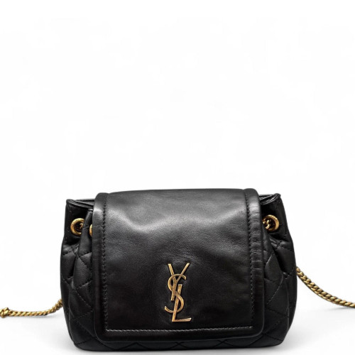 Yves Saint Laurent Mini Nolita Shoulder Bag Nappa Lambskin Black Yves Saint Laurent Mini Nolita Shoulder Bag Nappa Lambskin Black