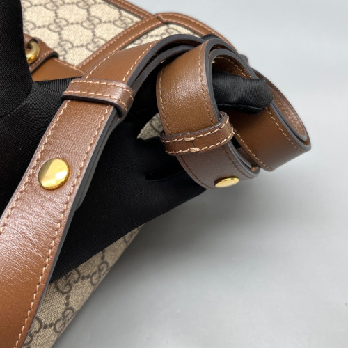Gucci Medium Horsebit 1955 GG Supreme Monogram Brown