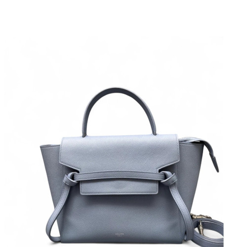 Celine Micro Belt Bag Grained Calfskin Dusty Blue