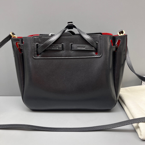 Loewe Crossbody Bag Calfskin Black Red Loewe Crossbody Bag Calfskin Black Red