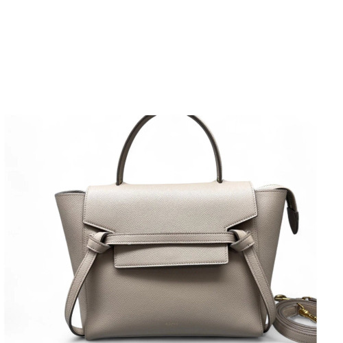 Celine Micro Belt Bag Grained Calfskin Grey