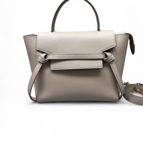 Celine Micro Belt Bag Grained Calfskin Grey