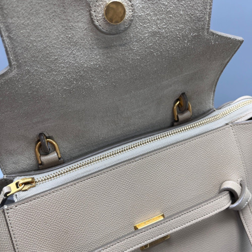 Celine Micro Belt Bag Grained Calfskin Grey