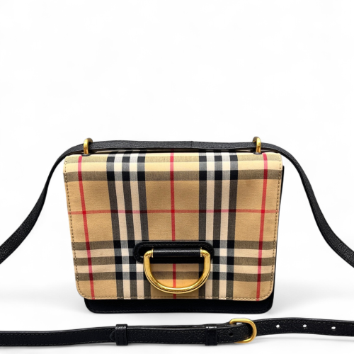 Burberry Crossbody Bag House Check Beige Black Red