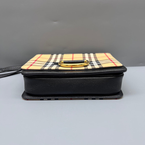 Burberry Crossbody Bag House Check Beige Black Red