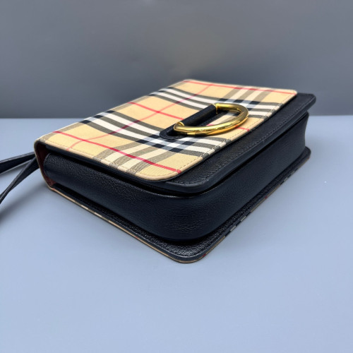 Burberry Crossbody Bag House Check Beige Black Red