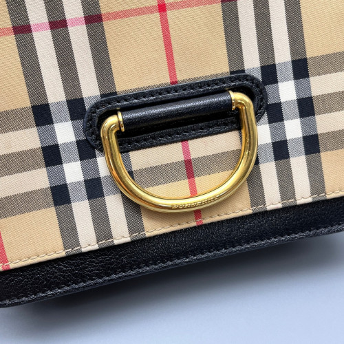 Burberry Crossbody Bag House Check Beige Black Red