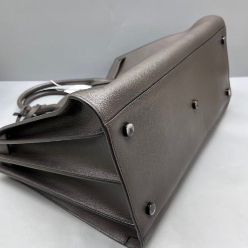 Yves Saint Laurent Large Sac De Jour Grained Calfskin Grey
