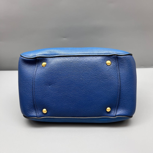 Miu Miu Two-Way Bag Goatskin Blue