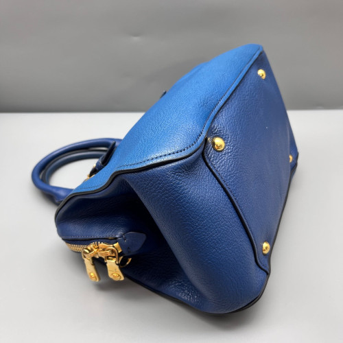 Miu Miu Two-Way Bag Goatskin Blue