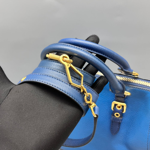 Miu Miu Two-Way Bag Goatskin Blue