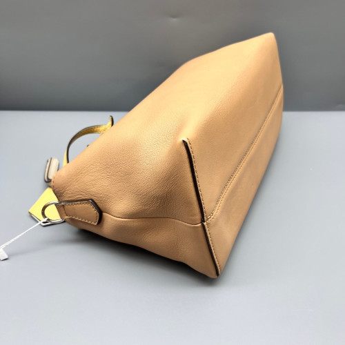 Fendi By The Way Soft Medium Calfskin Beige Navy Yellow