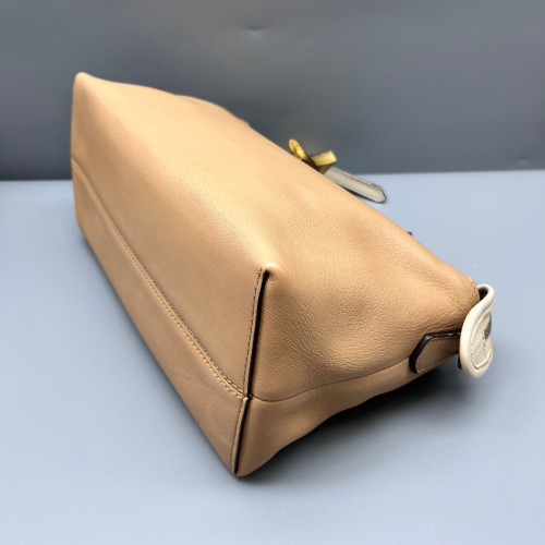 Fendi By The Way Soft Medium Calfskin Beige Navy Yellow