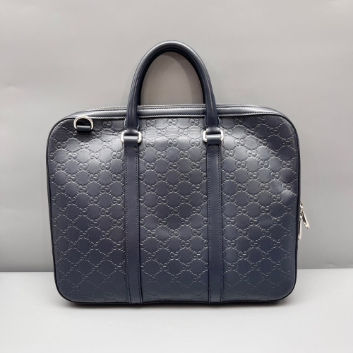 Gucci Briefcase Guccissima Dark Blue