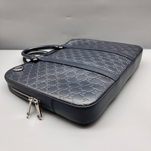 Gucci Briefcase Guccissima Dark Blue
