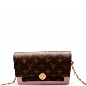 Louis Vuitton Flore Chain Wallet Monogram Brown