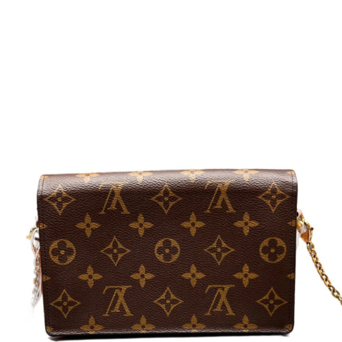 Louis Vuitton Flore Chain Wallet Monogram Brown