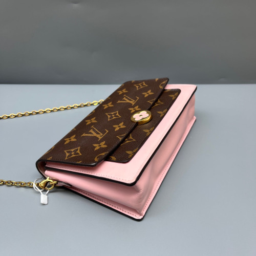 Louis Vuitton Flore Chain Wallet Monogram Brown