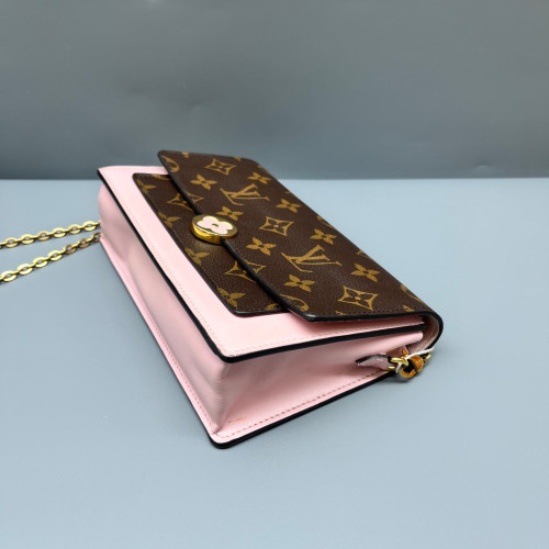 Louis Vuitton Flore Chain Wallet Monogram Brown