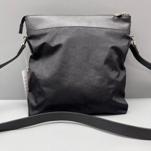 Gucci Messenger Nylon Calfskin Black
