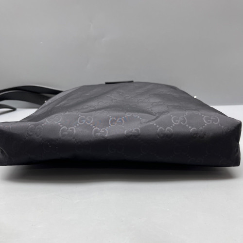 Gucci Messenger Nylon Calfskin Black