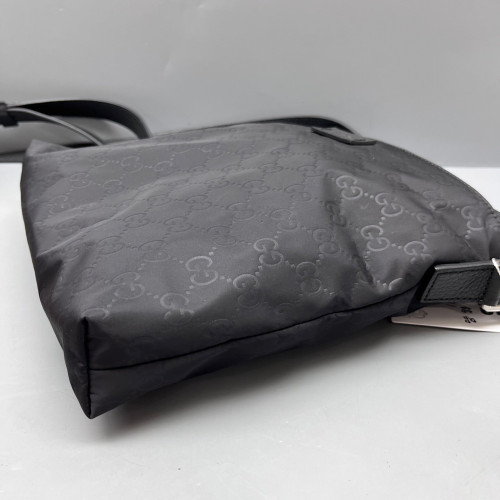 Gucci Messenger Nylon Calfskin Black