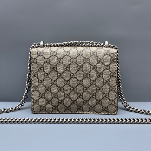 Gucci Mini Dionysus GG Monogram Suede Brown Beige