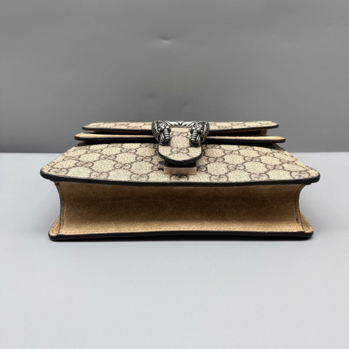 Gucci Mini Dionysus GG Monogram Suede Brown Beige