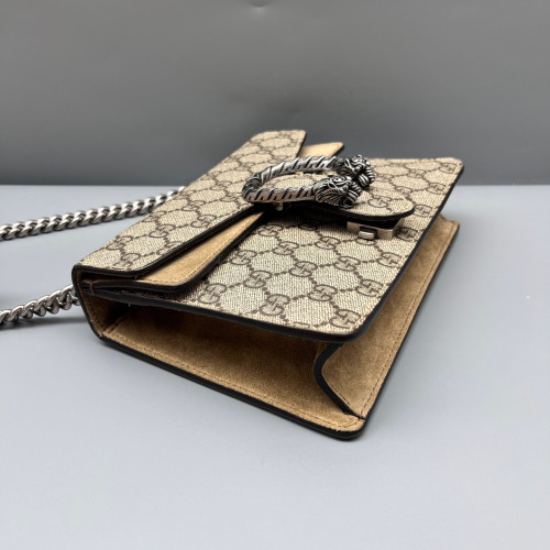 Gucci Mini Dionysus GG Monogram Suede Brown Beige