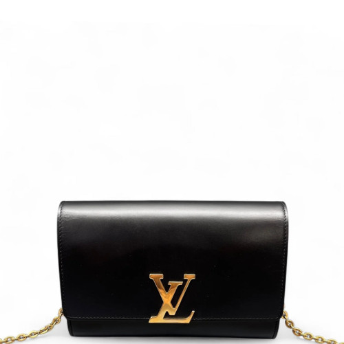 Louis Vuitton Shoulder Bag Calfskin Black Louis Vuitton Shoulder Bag Calfskin Black