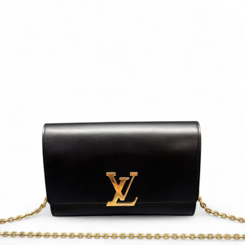 Louis Vuitton Shoulder Bag Calfskin Black Louis Vuitton Shoulder Bag Calfskin Black
