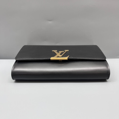Louis Vuitton Shoulder Bag Calfskin Black Louis Vuitton Shoulder Bag Calfskin Black