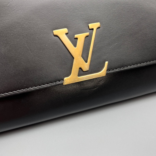 Louis Vuitton Shoulder Bag Calfskin Black Louis Vuitton Shoulder Bag Calfskin Black