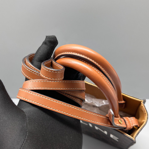 Celine Nano Vertical Cabas Triomphe Brown Black