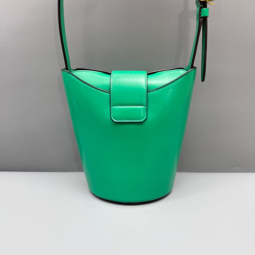 Salvatore Ferragamo Bucket Calfskin Green
