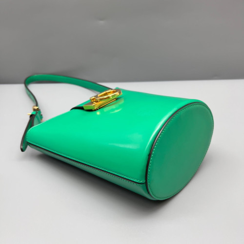 Salvatore Ferragamo Bucket Calfskin Green