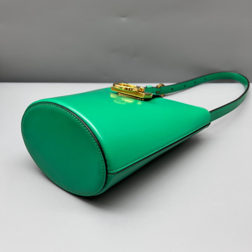 Salvatore Ferragamo Bucket Calfskin Green