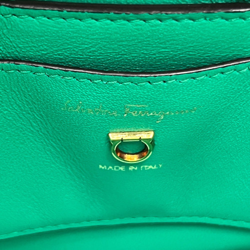 Salvatore Ferragamo Bucket Calfskin Green