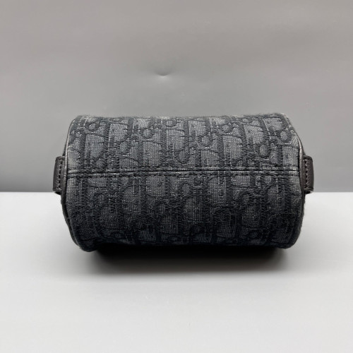 Dior Roller Messenger Bag Oblique Black Grey