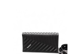 Balenciaga Car Flap Crossbody Bag Calfskin Black