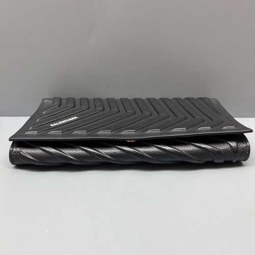 Balenciaga Car Flap Crossbody Bag Calfskin Black