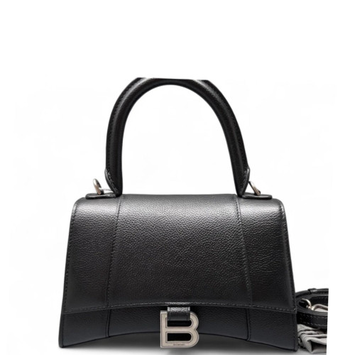 Balenciaga Hourglass Small Grained Calfskin Black