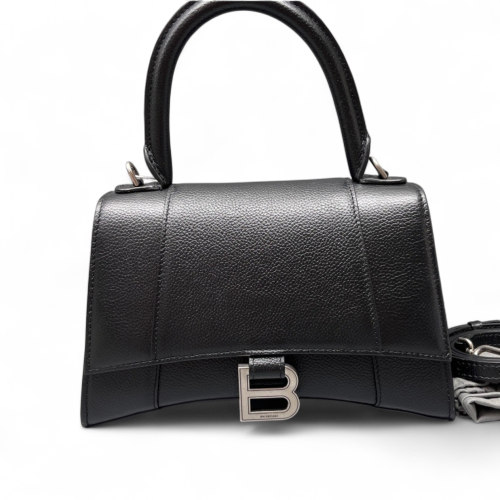 Balenciaga Hourglass Small Grained Calfskin Black