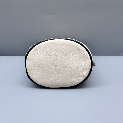 Gucci Mini GG Marmont Bucket Bag Calfskin White